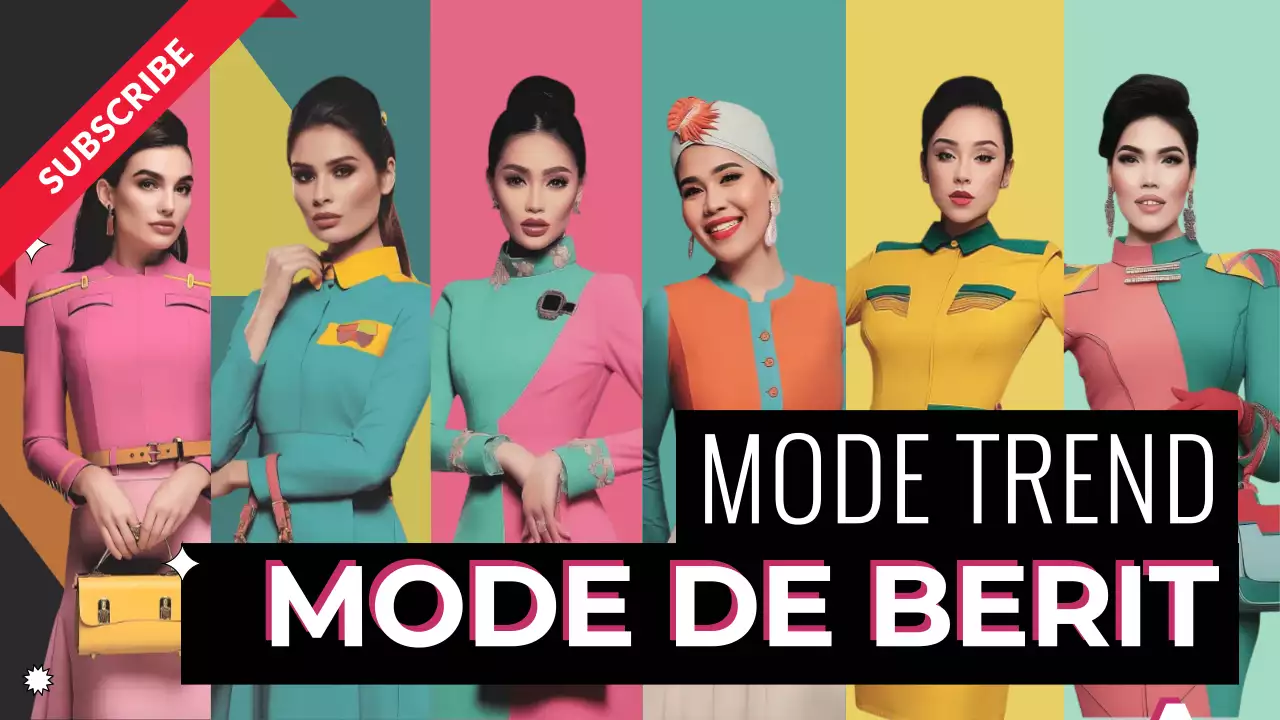 publicité de mode colorée et branchée