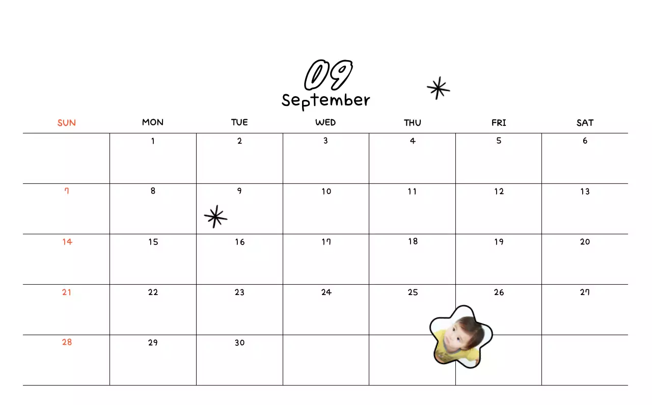 Kalender foto gambar lucu