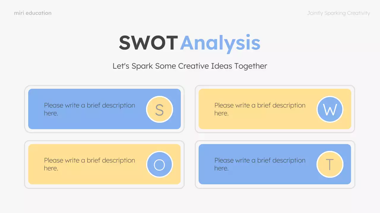 Blue Modern Brainstorming Guide Presentation