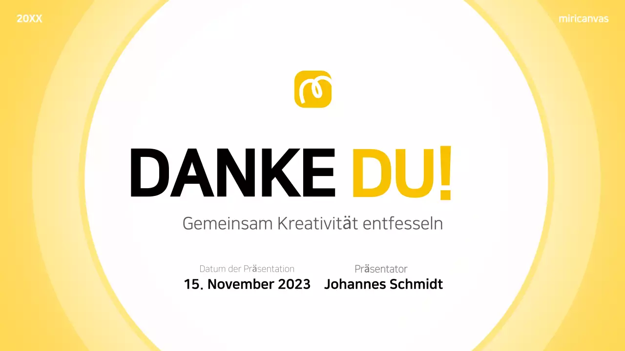 gelbes modernes Brainstorming-Layout