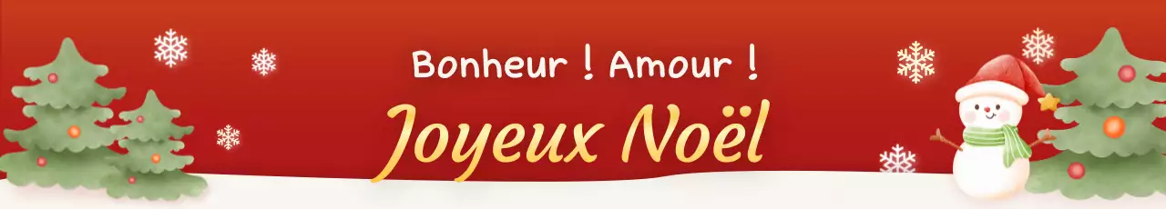 Festivités de Noël en rouge