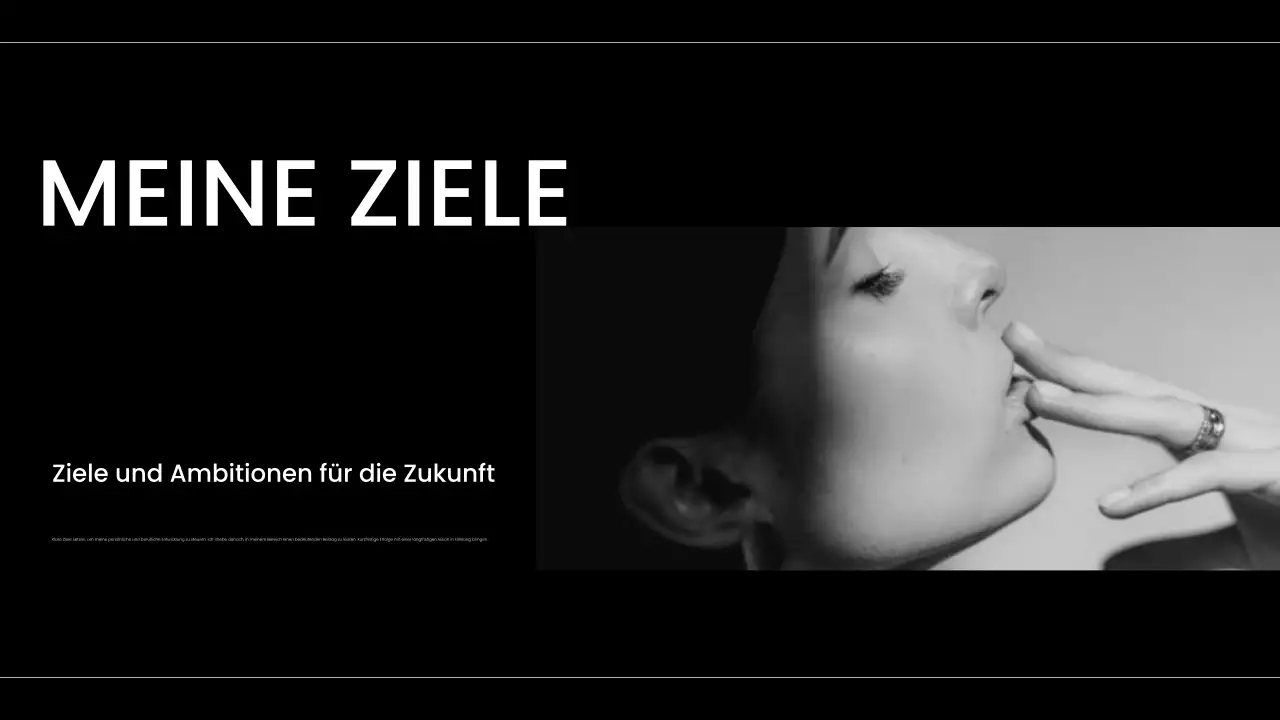 schwarz-weiße moderne Selbstdarstellungsmappe