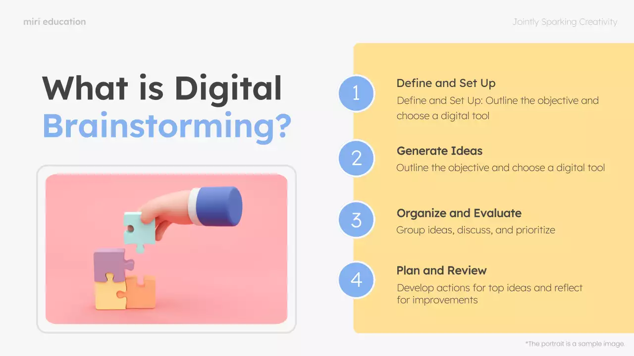Blue Modern Brainstorming Guide Presentation