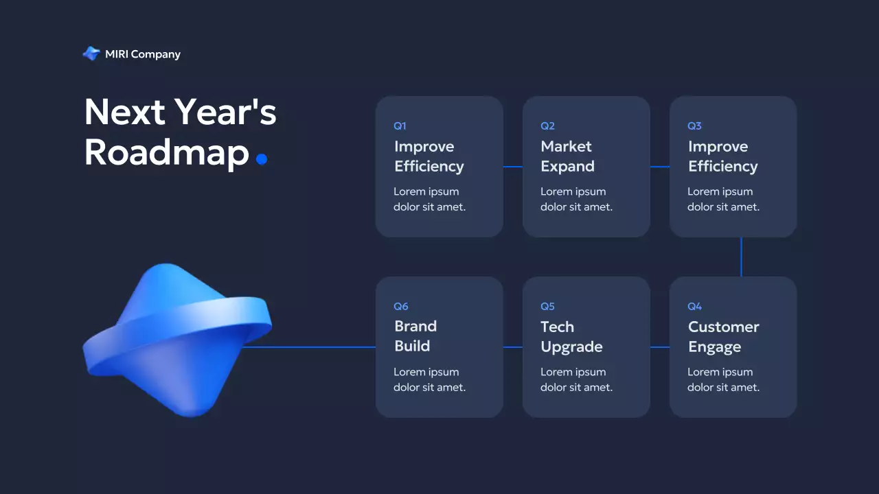 블루 모던 비즈니스 보고서 프레젠테이션