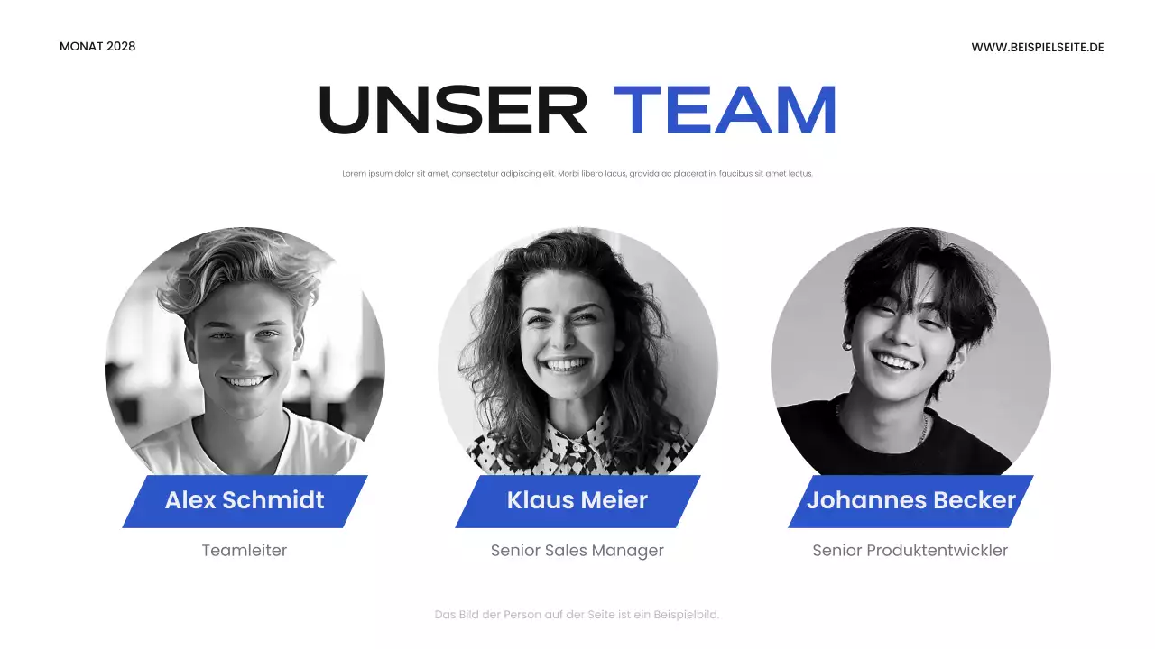 blaue moderne Business-Präsentation