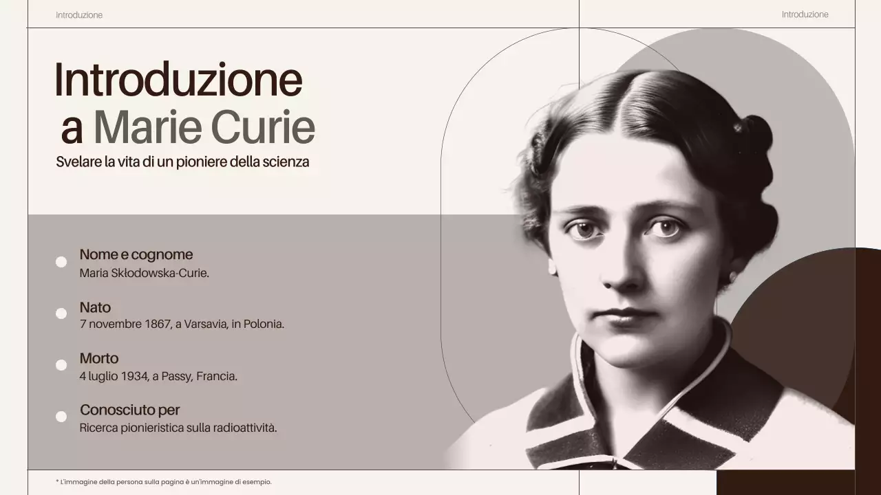presentazione delle biografie degli scienziati di classe brown