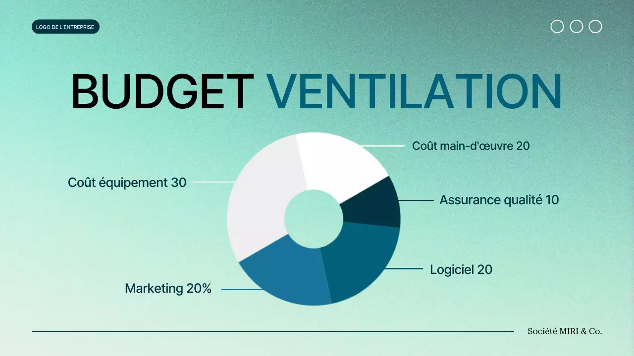 vert dégradé moderne Proposition de projet
