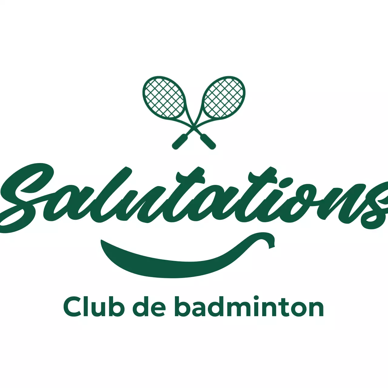 Logo abstrait simple pour le sport