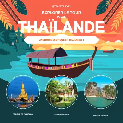 publicité pour les voyages culturels en orange