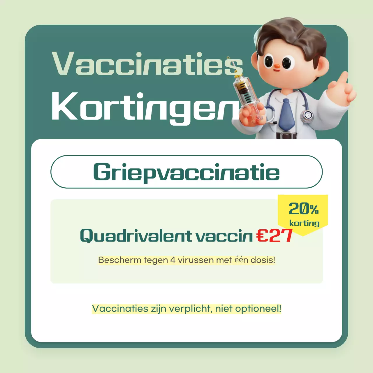 Vaccinaties met muntmarkering