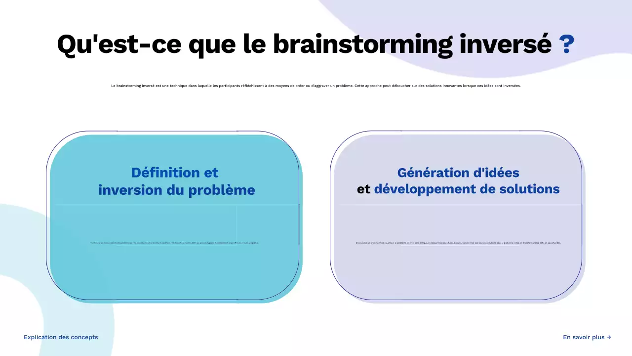 guide de brainstorming créatif bleu