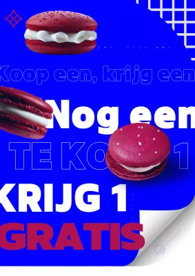 Blauw modern promotie-evenement