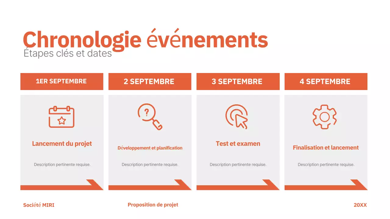 rouge moderne proposition de projet entreprise