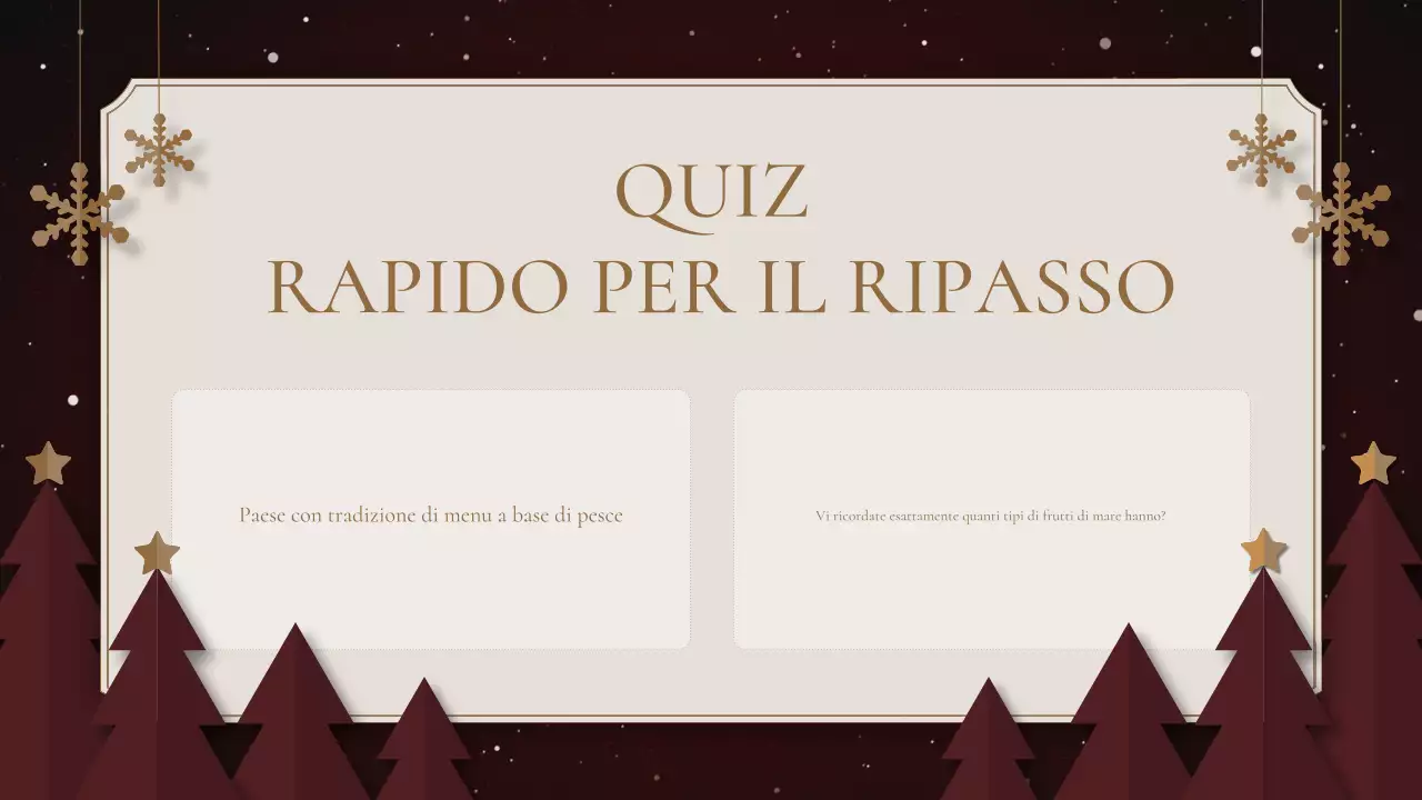 presentazione verde tradizionale delle festività