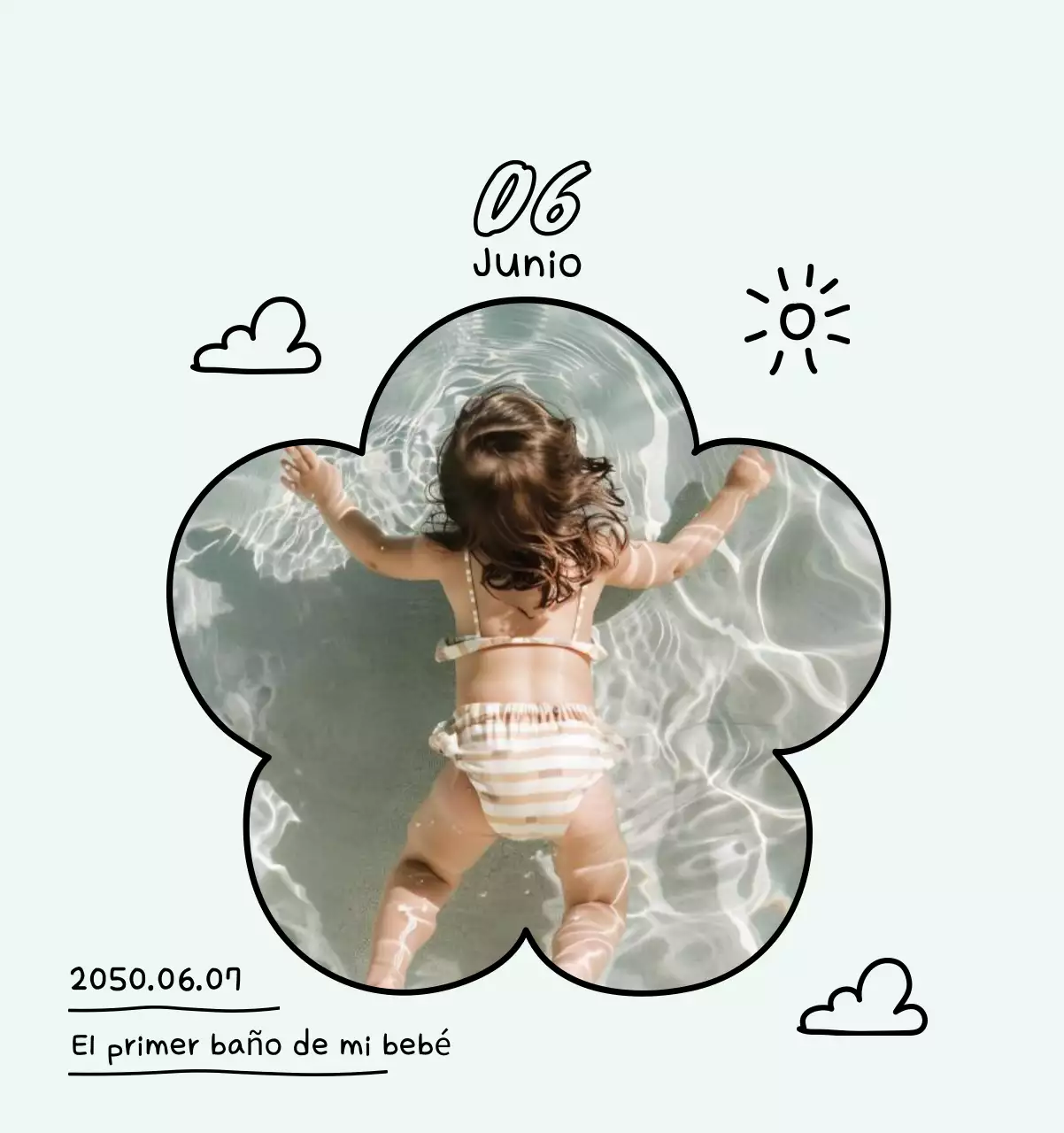 Bonito calendario con fotos de Año Nuevo