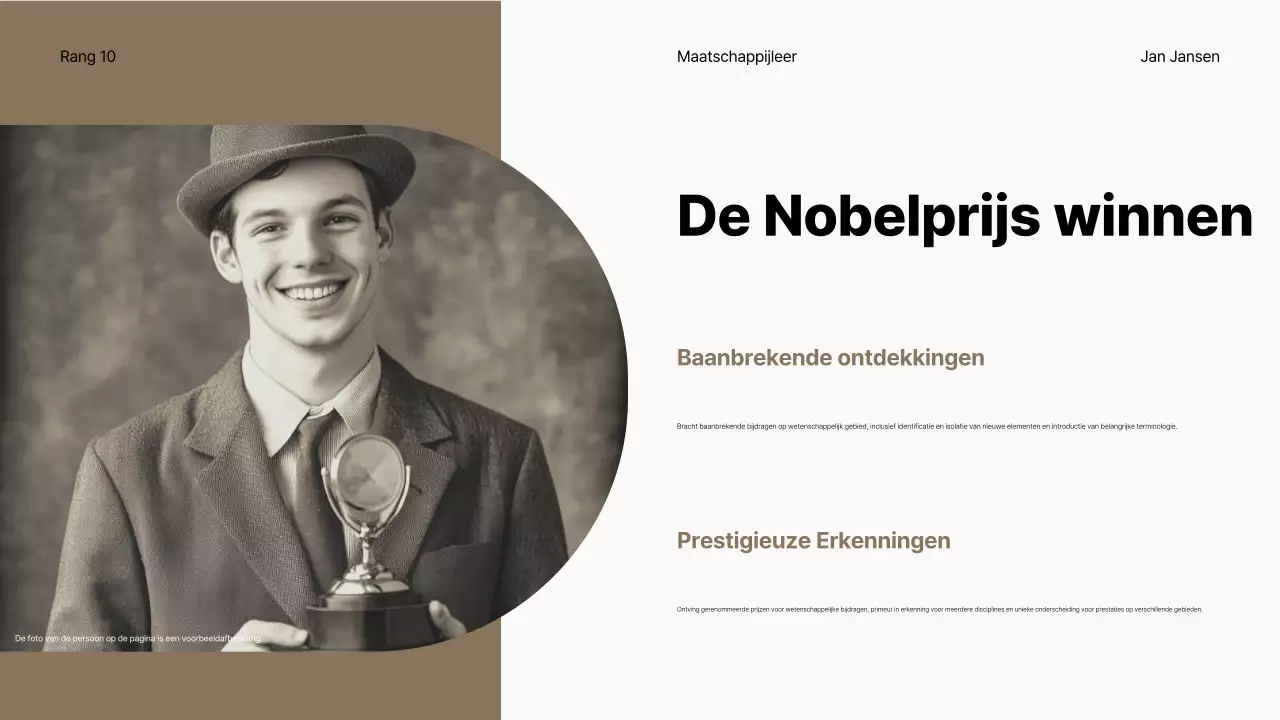 beige klassieke geschiedenis biografie lezing
