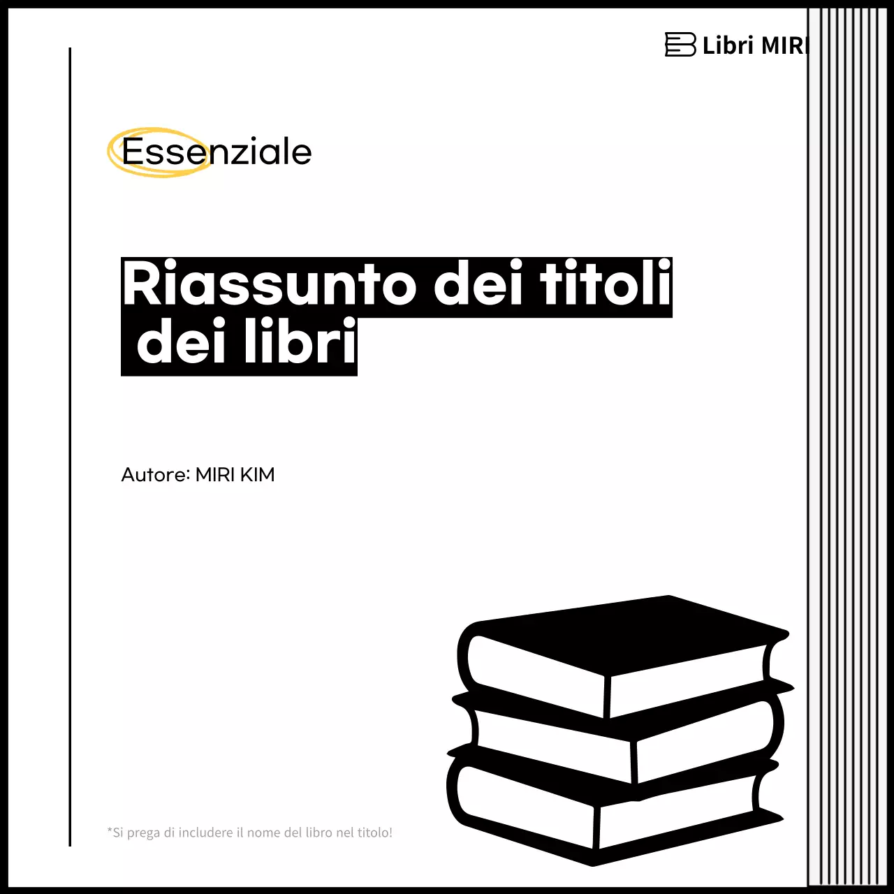Promuovere la lettura semplice in bianco e nero