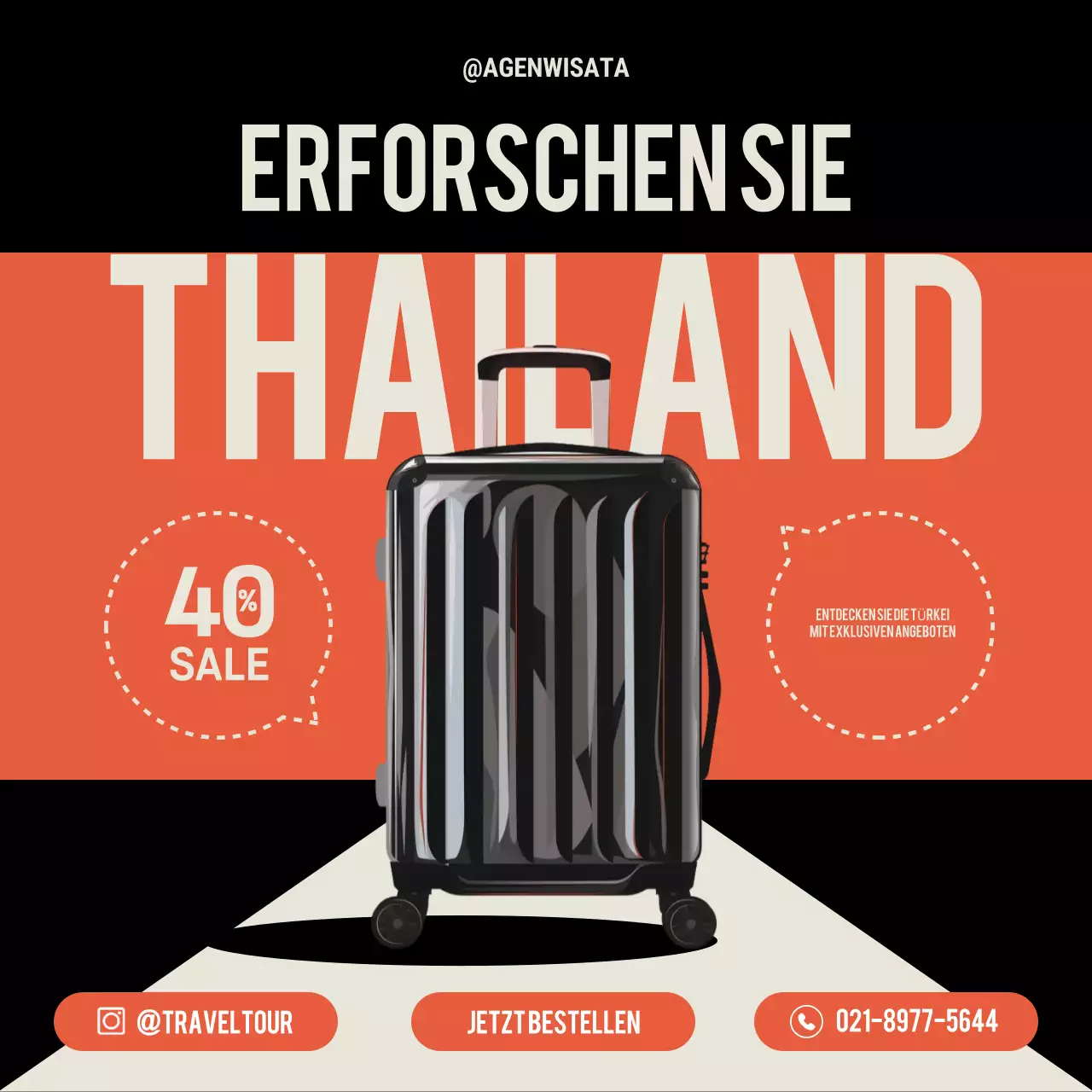 orange modern travel promotion