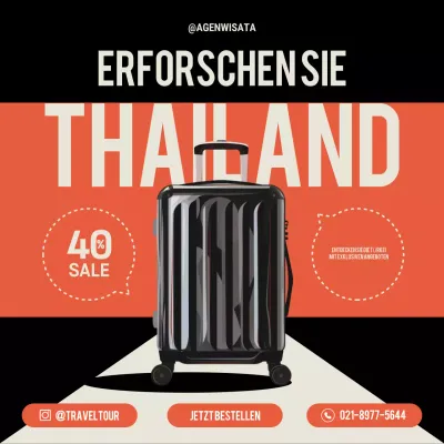 orange modern travel promotion