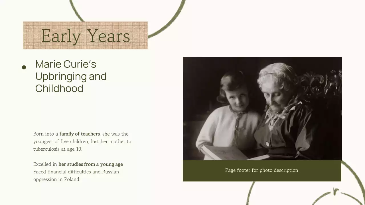 Green Vintage Biography Presentation