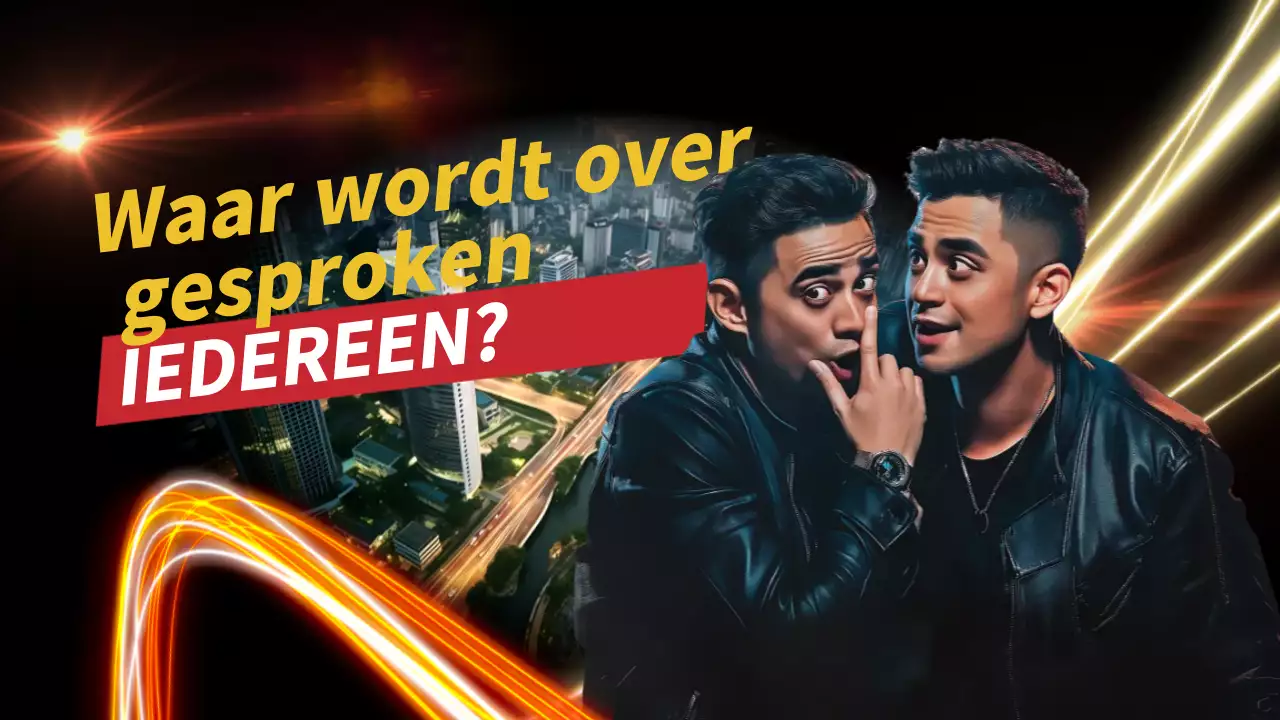 zwarte moderne discussie advertentie youtube thumbnail