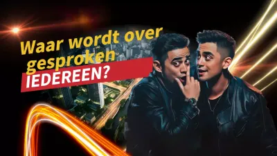 zwarte moderne discussie advertentie youtube thumbnail