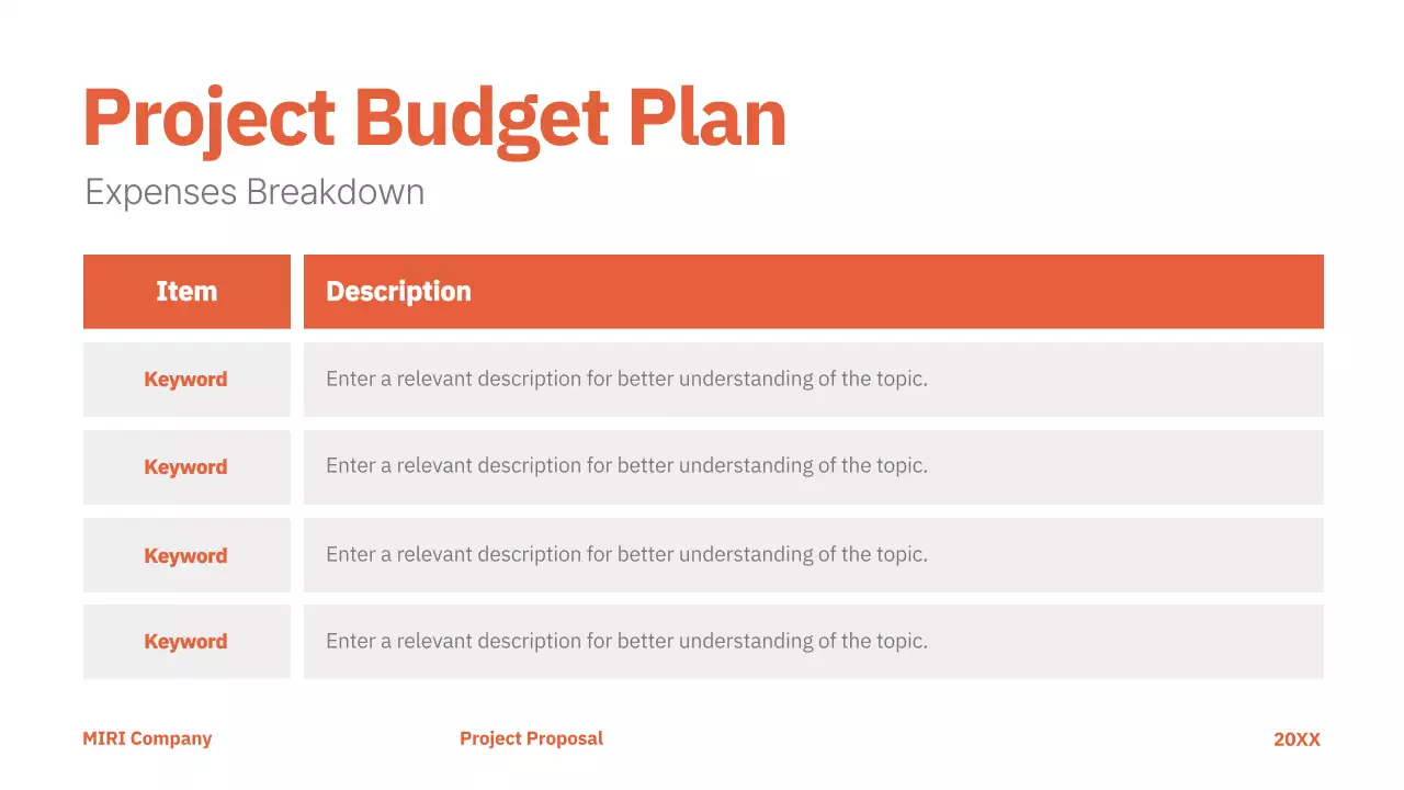 Presentasi Proyek Profesional Orange