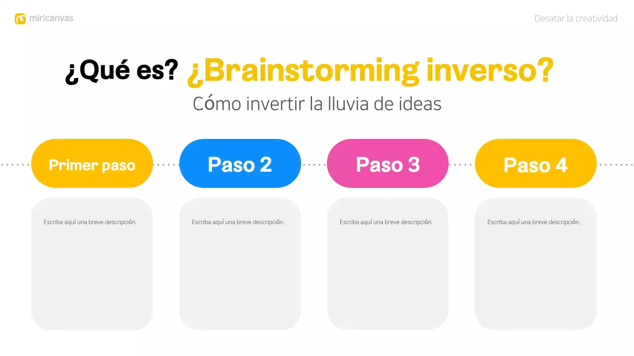 colorido y moderno diseño de brainstorming