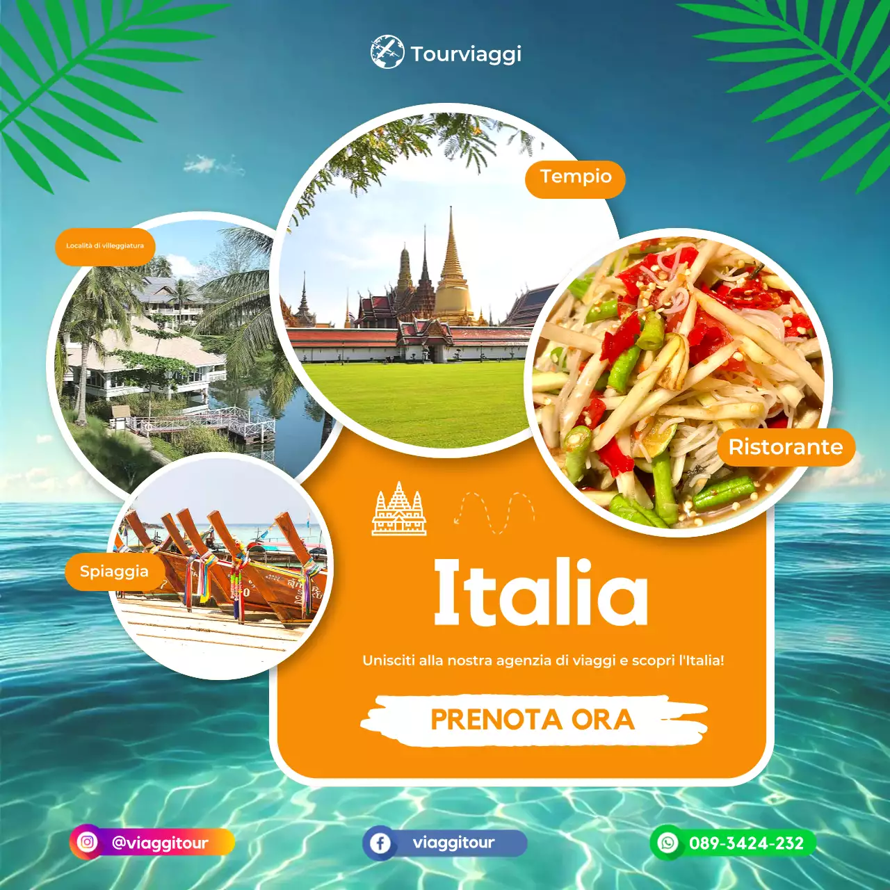 promozione viaggio arancione tropicale