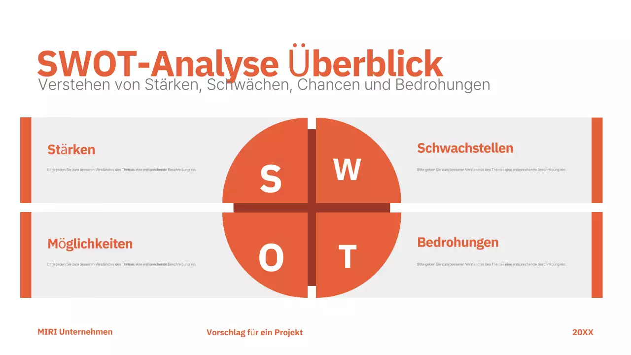 red modern project proposal business