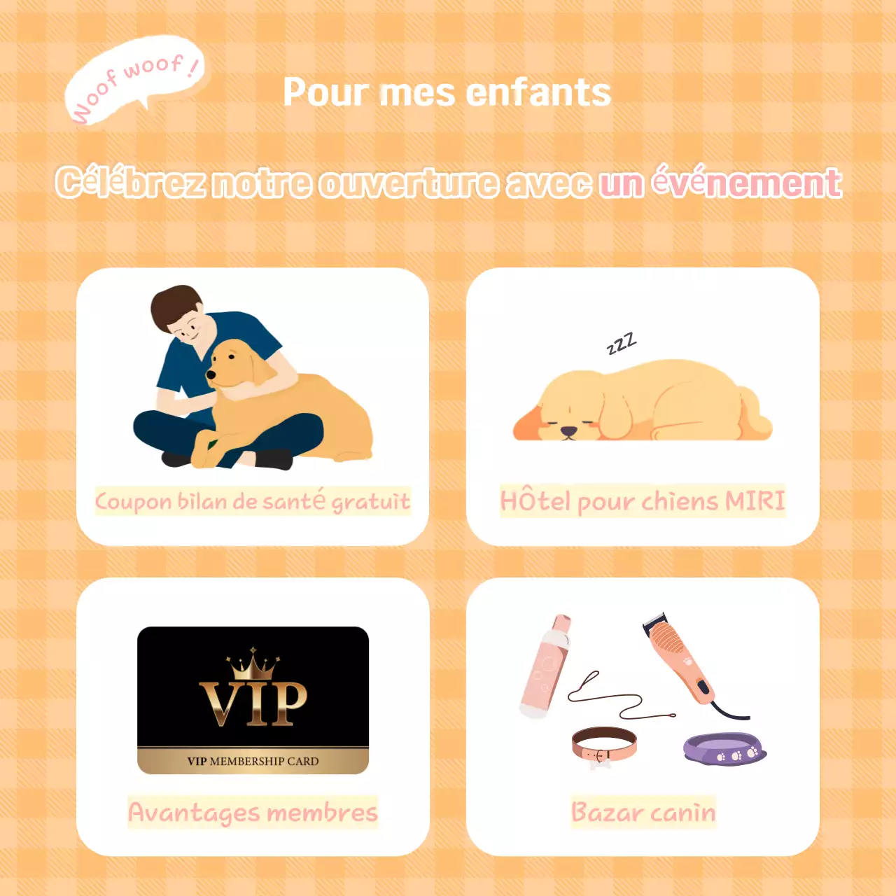 Phrases jaunes sur les chiots