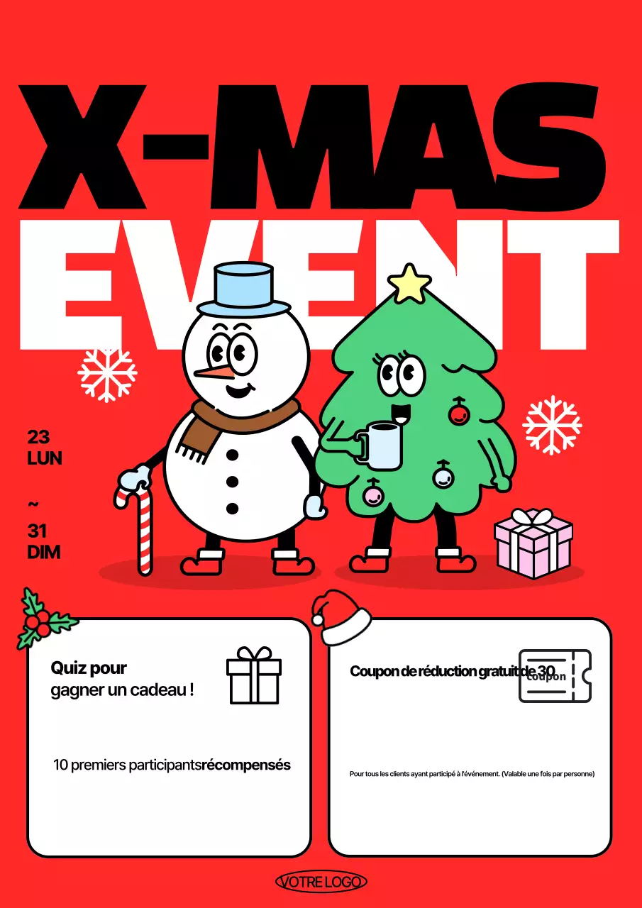 Événement de Noël de Red Pop