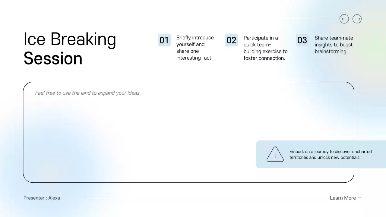 Blue Modern Brainstorming Guide Presentation