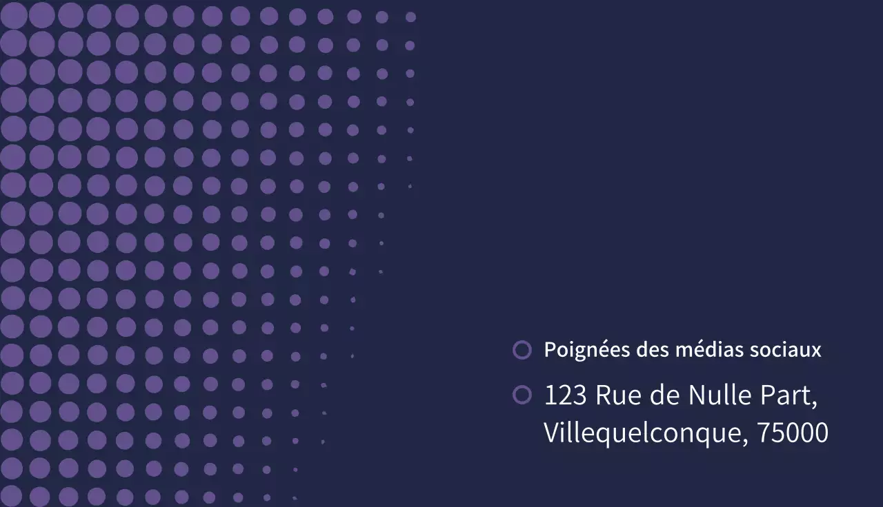 carte de visite moderne marine