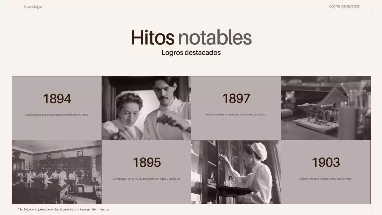 brown classy scientist biographies presentation