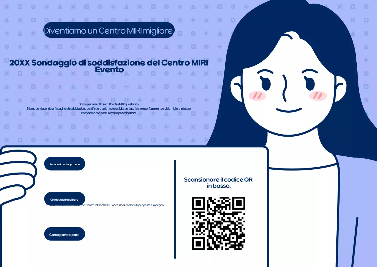 Annuncio dell'evento di sondaggio sulla soddisfazione di Blue Simple