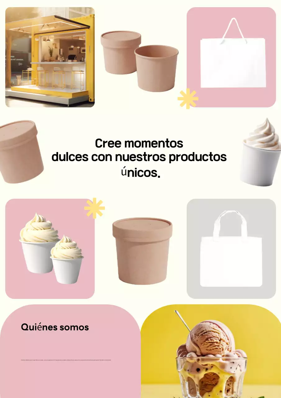 Promoción Helado Moderno Beige