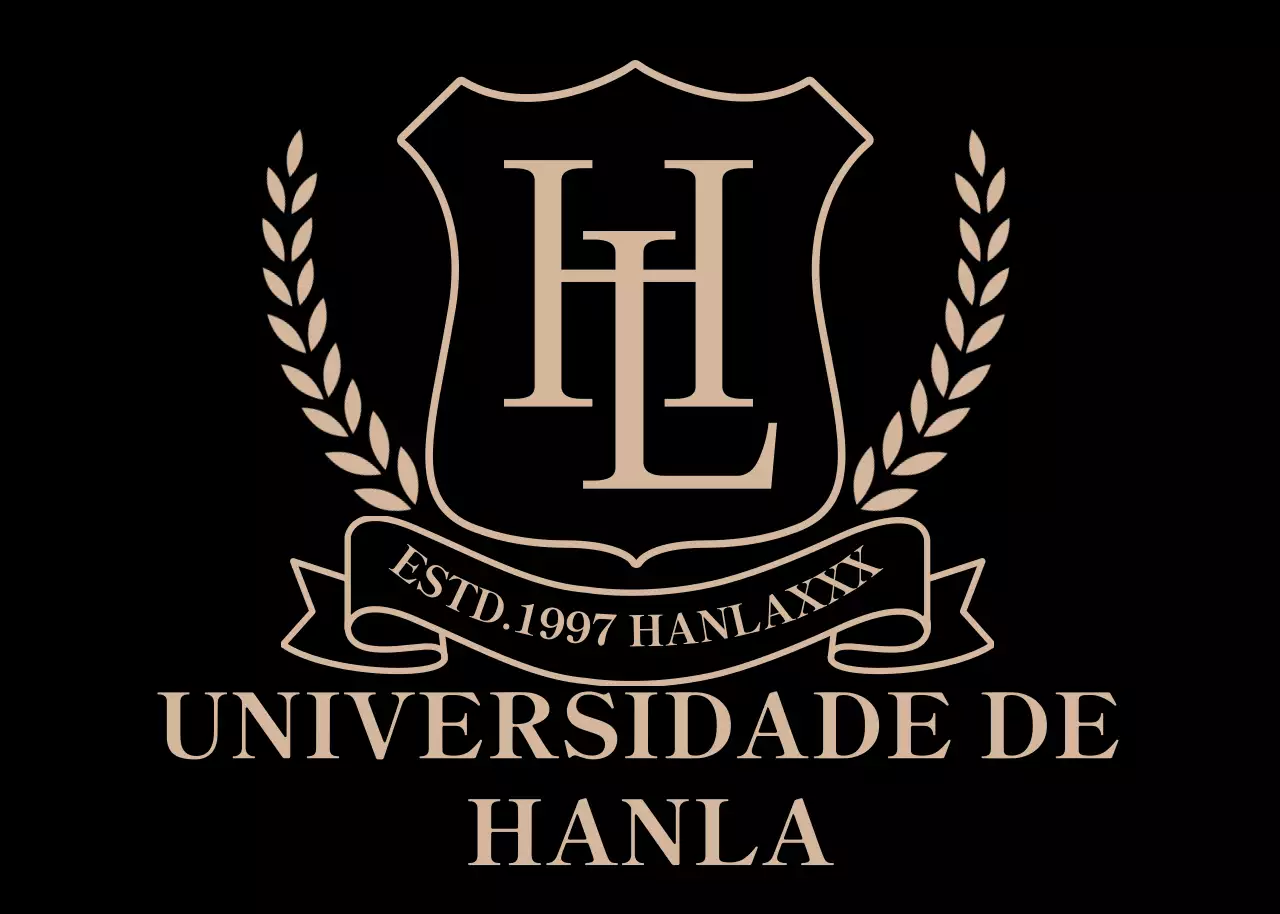 Logótipo clássico da universidade em dourado