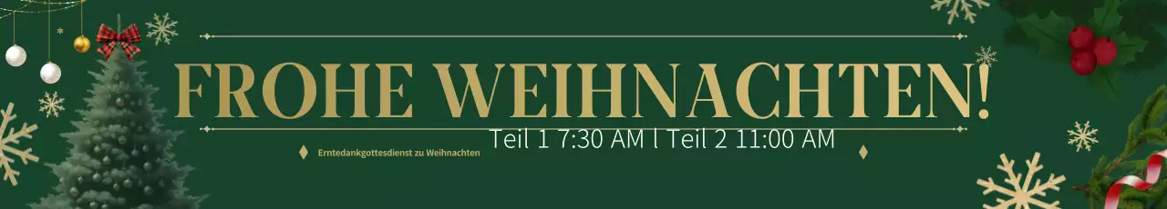 Grüner Leitfaden für klassische Weihnachtsgottesdienste