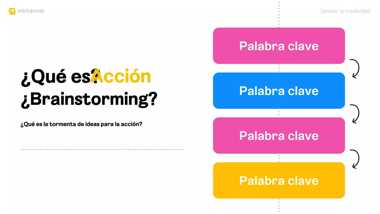 colorido y moderno diseño de brainstorming