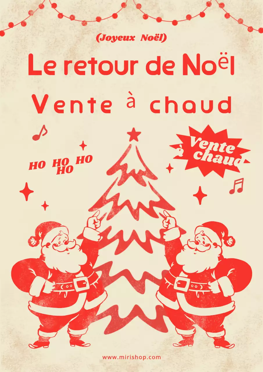 Red Retro Christmas Sale