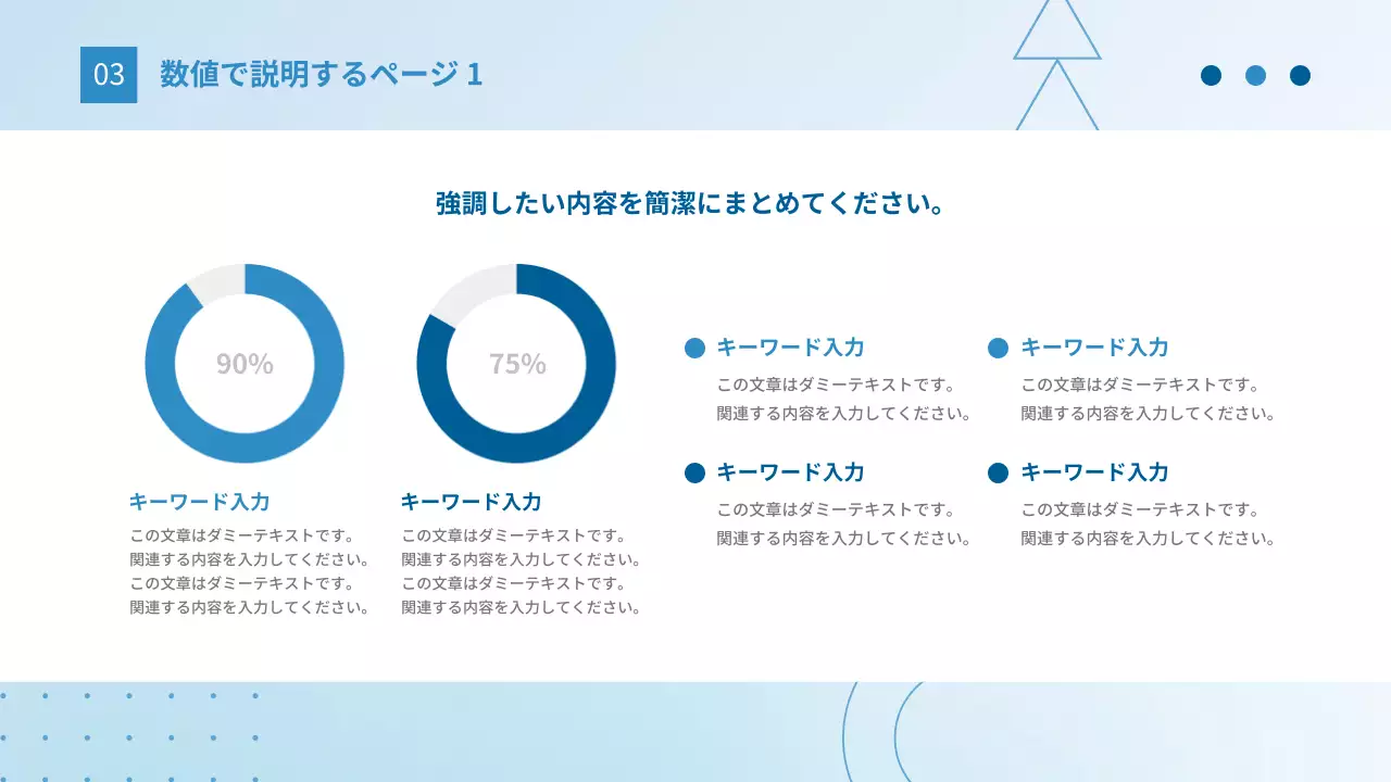 青 シンプル 売上報告 計画書 プレゼンテーション