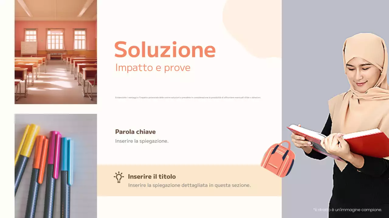 classe di educazione alla tendenza arancione