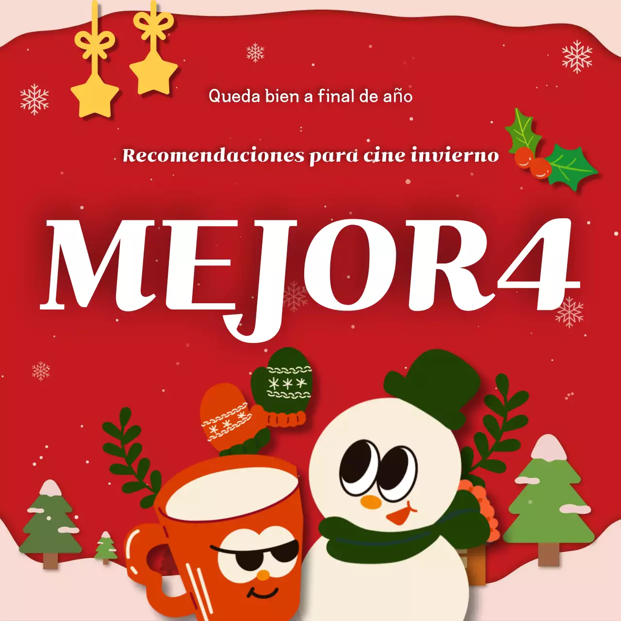 Anuncio de recomendaciones de cine rojo