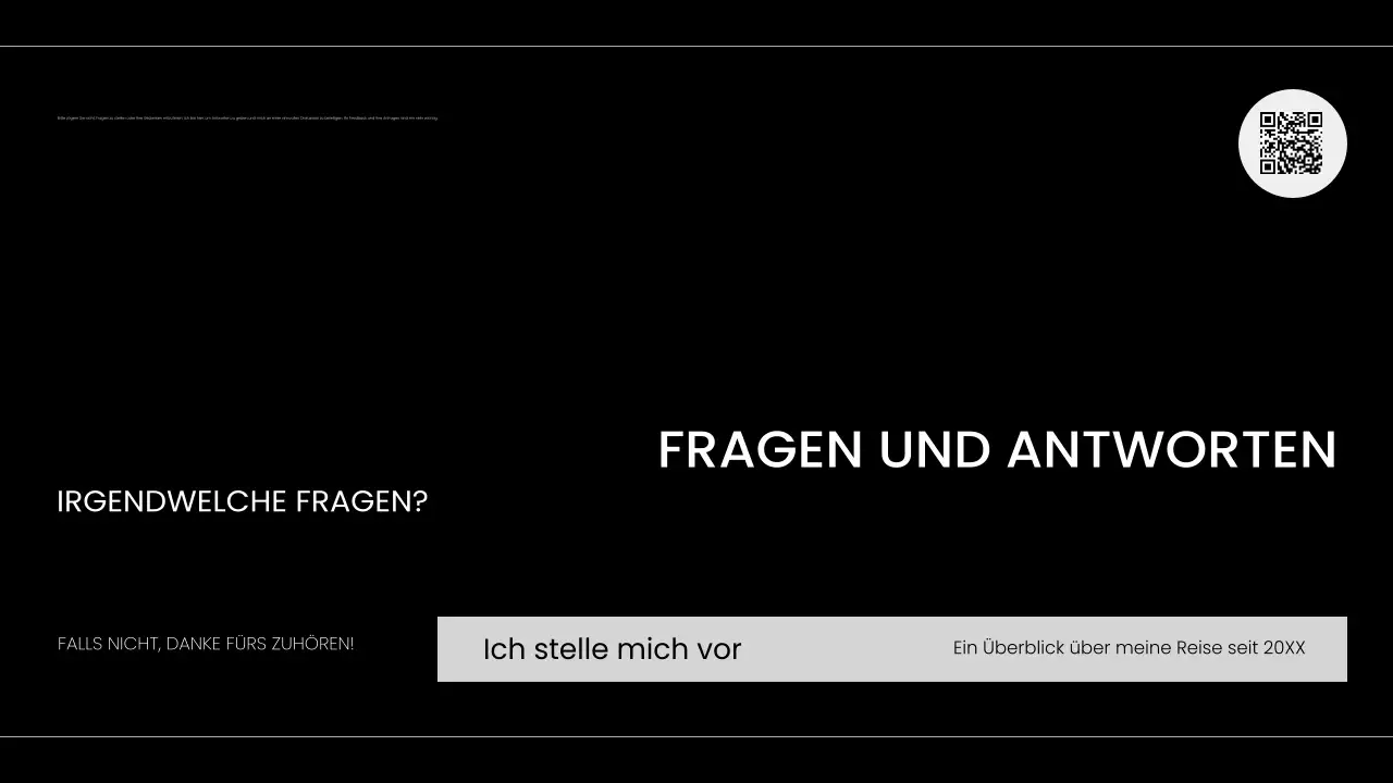 schwarz-weiße moderne Selbstdarstellungsmappe