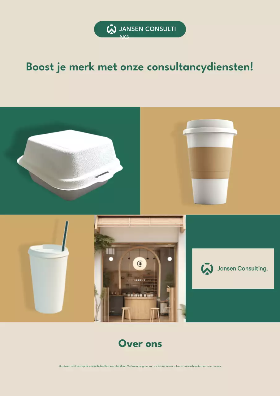 Beige Modern Consulting Promotie
