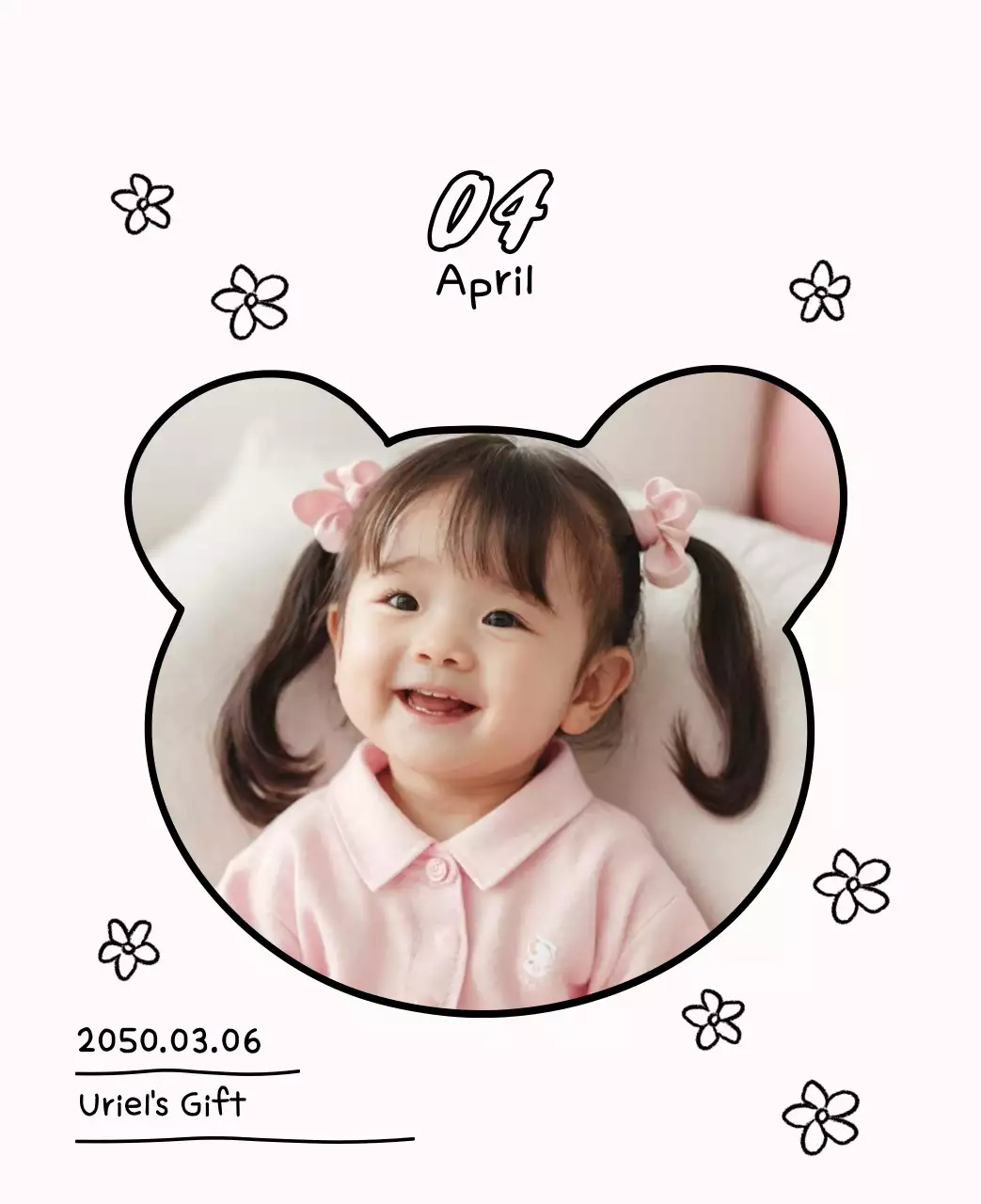 Kalender Tahun Baru yang menggemaskan