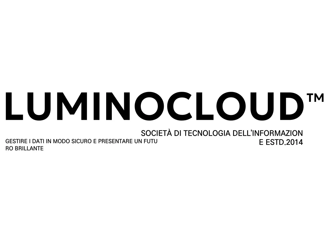 Logo aziendale semplice in nero