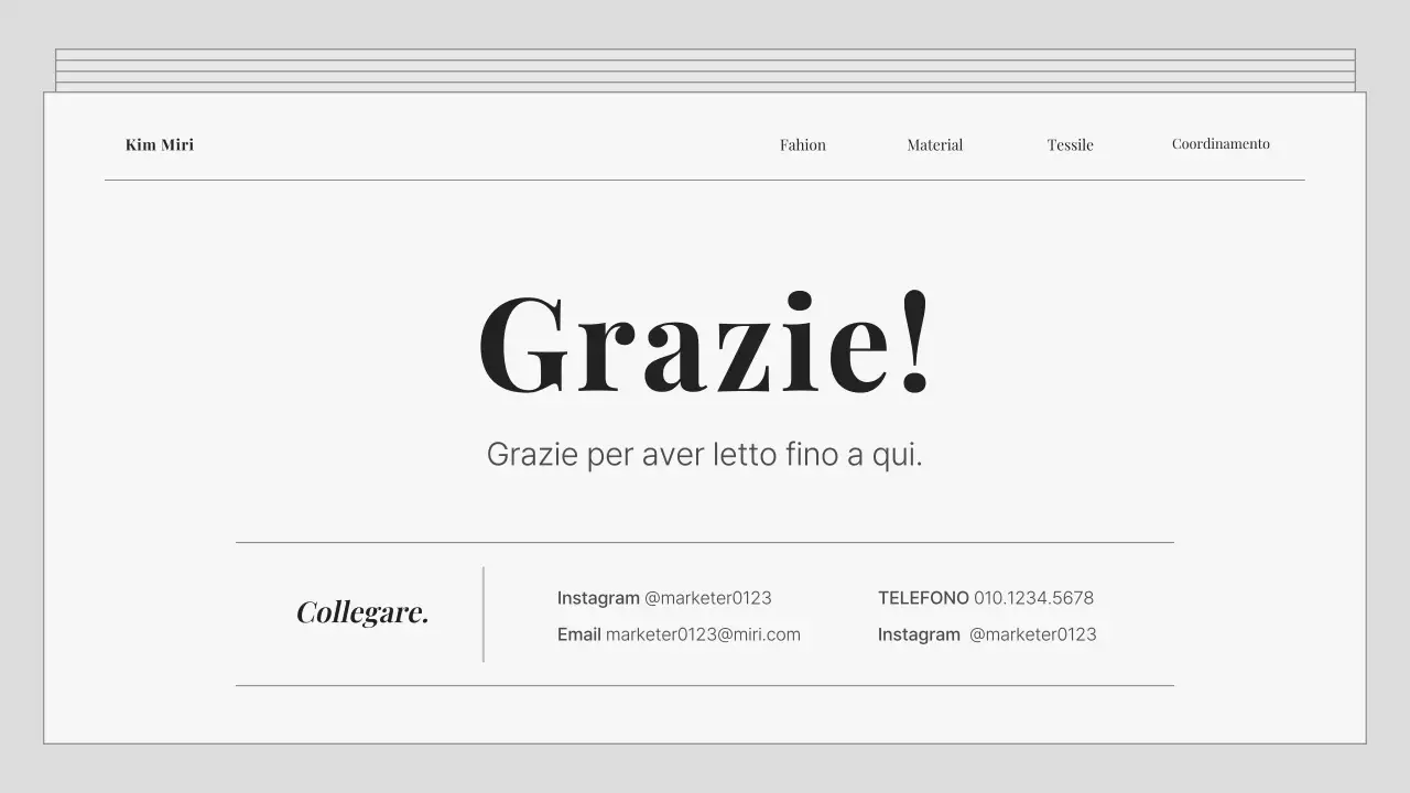 Un portafoglio di marketing grigio e semplice