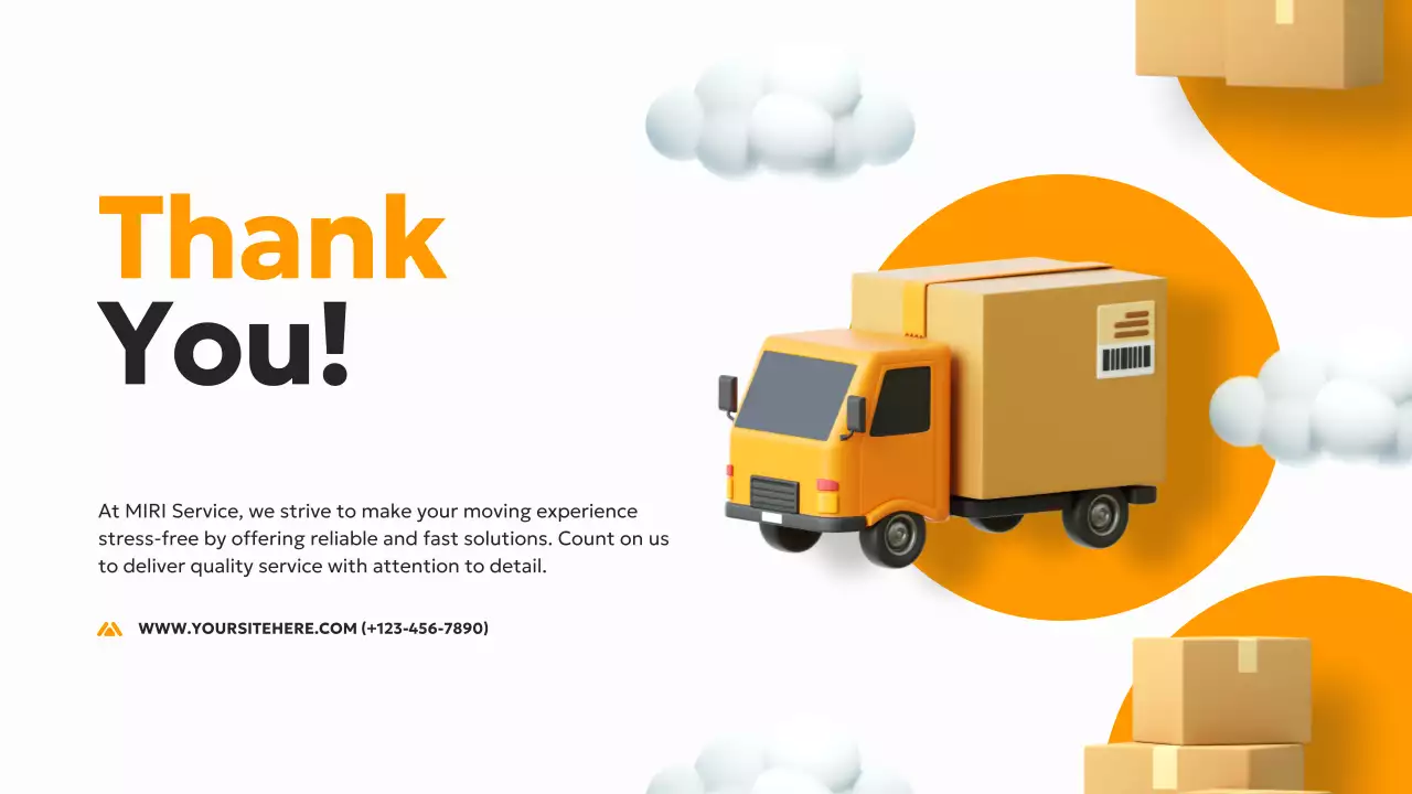 오렌지 모던 이사 프로모션 프리젠테이션